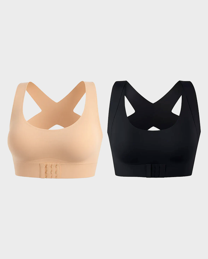 Last Day: Up to 30% Off Tiworld™ Front Closure Cross-Back Wireless Bra for Comfort & Support