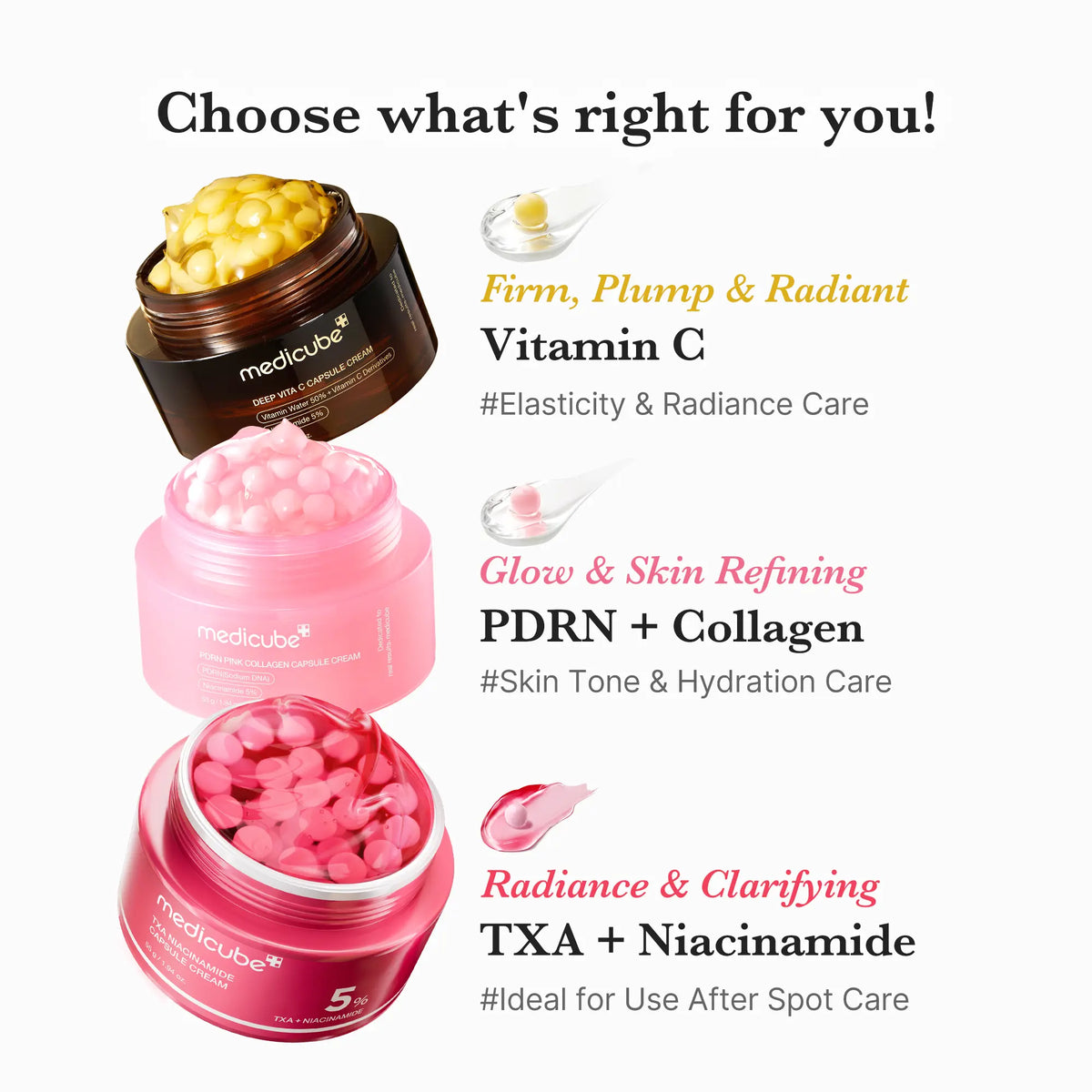 Mix & Match Boba Cream Set – Capsule Creams for Even Skin Tone, Hydration & Glow, Korean Skincare, K-Beauty Essentials